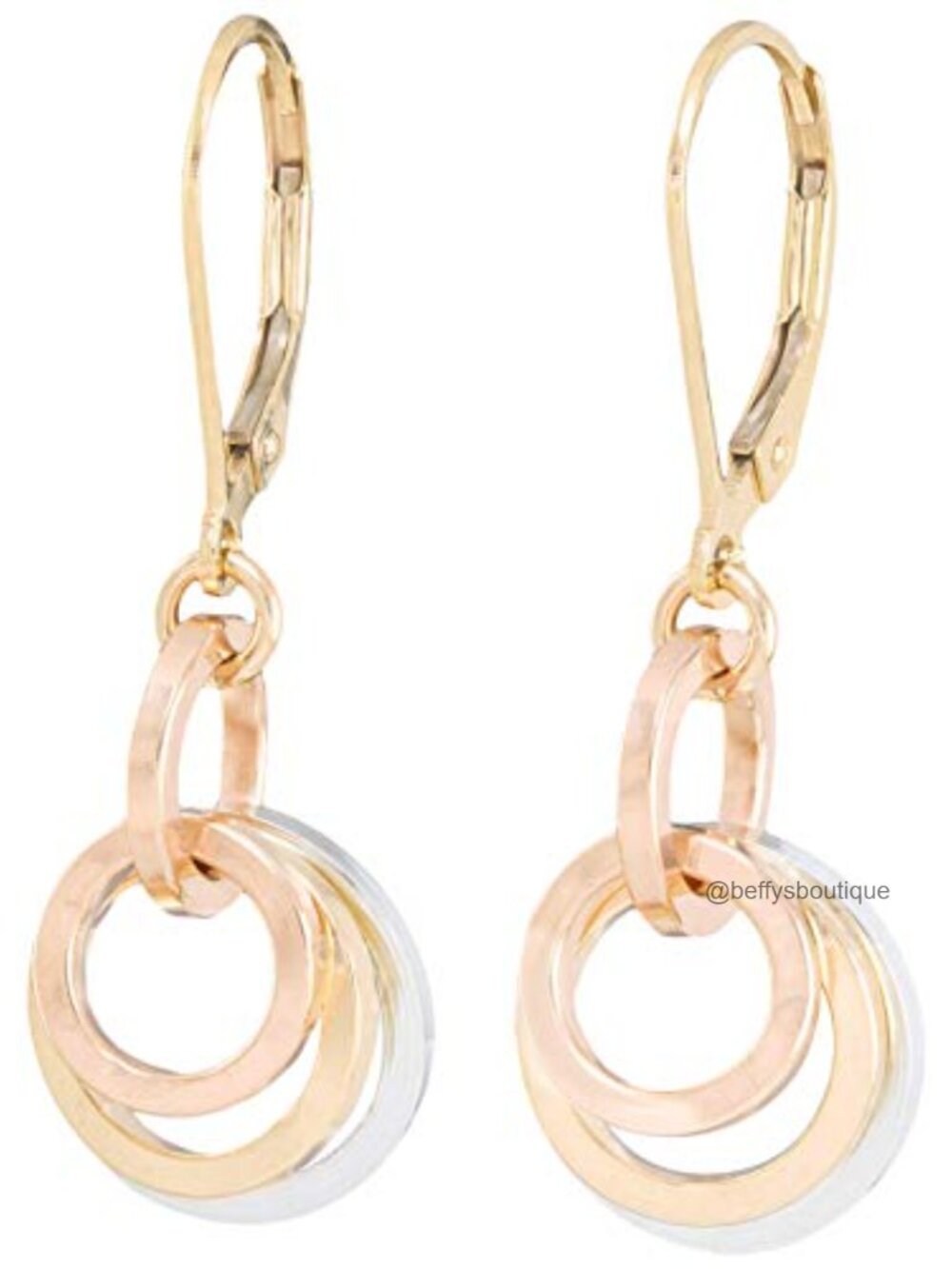 14K Gold Fill Argentium Silver Leverback Earrings for Women